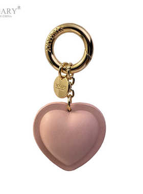 手工纳帕牛皮立体爱心挂件钥匙扣可爱女生心形包包挂饰挂扣diy