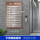定制楼层索引牌可更换高档电梯指示牌酒店公司不锈钢写字楼标识牌