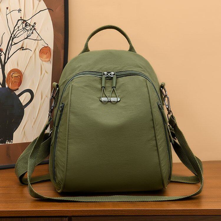牛津布双肩包女士2025夏新款休闲时尚尼龙旅行背包帆布妈妈包书包
