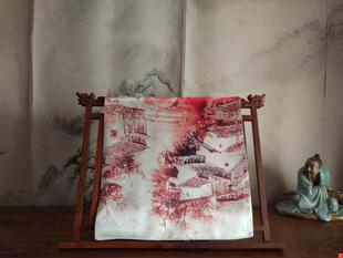 江南水乡古琴擦琴布桑蚕丝真丝超大敬老师赠琴友琴礼现货伴手礼