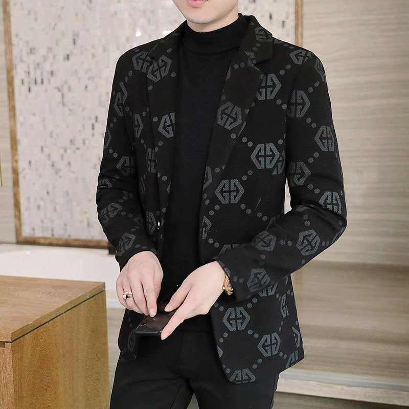 秋冬季新款主推青少年毛呢大衣短裤西服上衣外套男N715P130控188,男装毛呢大衣,电商B226-2（原B217-2）