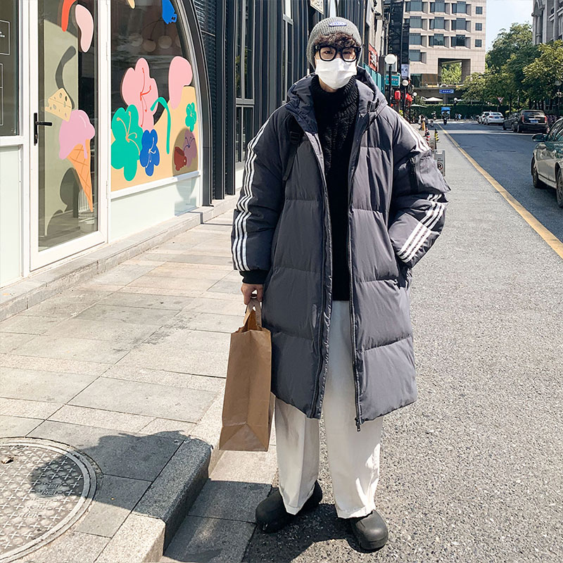 现货主推休闲连帽中长款百搭羽绒服外套男YR2162P150,男装羽绒服,电商B226-2（原B217-2）
