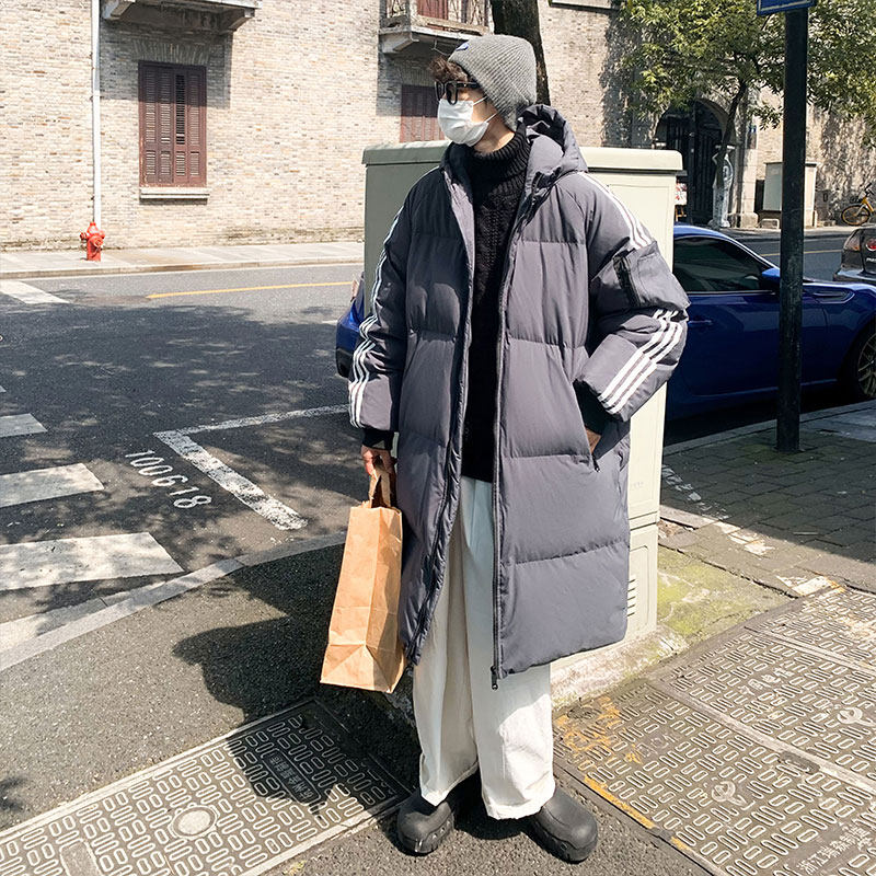 2021主推宽松休闲连帽中长款情侣百搭羽绒服外套男YR2162P150,男装羽绒服,电商B226-2（原B217-2）