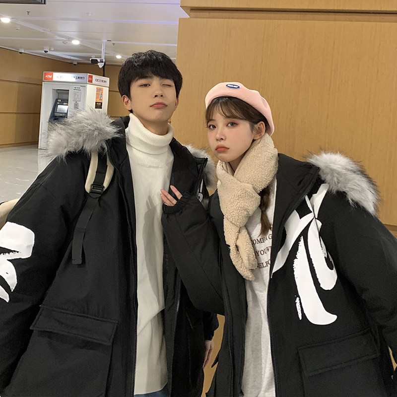 现货主推大码毛领派克服加厚情侣羽绒服外套男YR2165P165，男装羽绒服，电商B226-2（原B217-2）