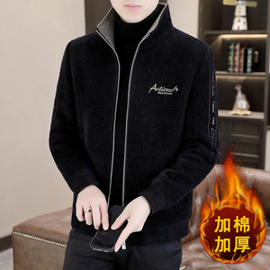 抖音直播系列毛呢大衣短款加厚立领韩版修身夹克外套A67图片
