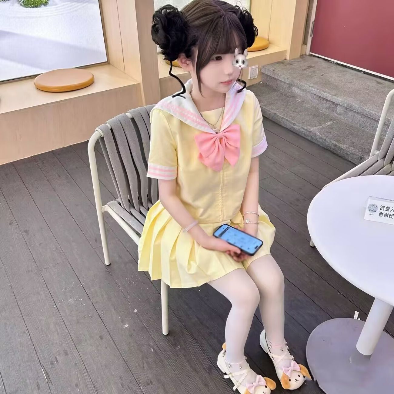 原创水手服jk制服长短袖套装
