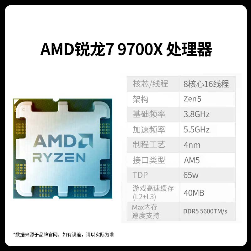 thumbnail for Amd Ryzen R5 9600X R7 9700X Loose Chip Processor Paired with Msi B650M/B850M Motherboard Cpu Set