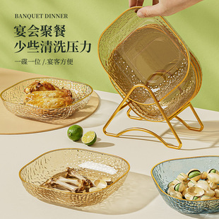 水果盘客厅家用茶几零食摆放盘2025新款果盆轻奢高级水果盘水果篮