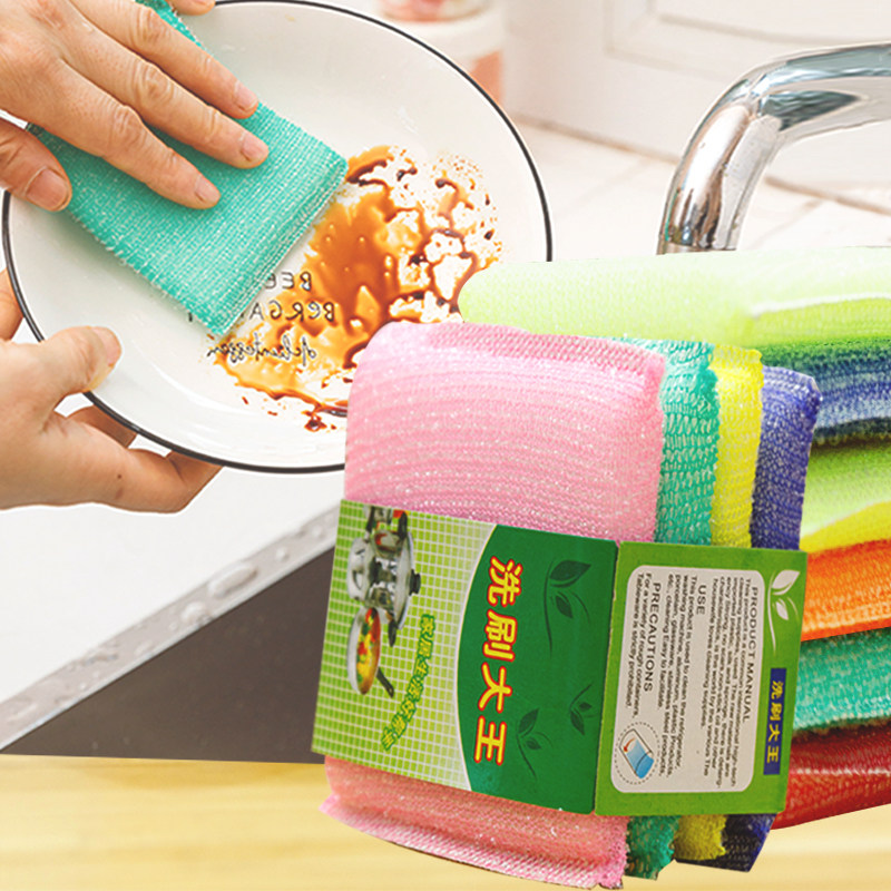 加厚洗刷大王百洁布海绵擦刷碗刷锅洗碗布不沾油厨房抹布家用神器