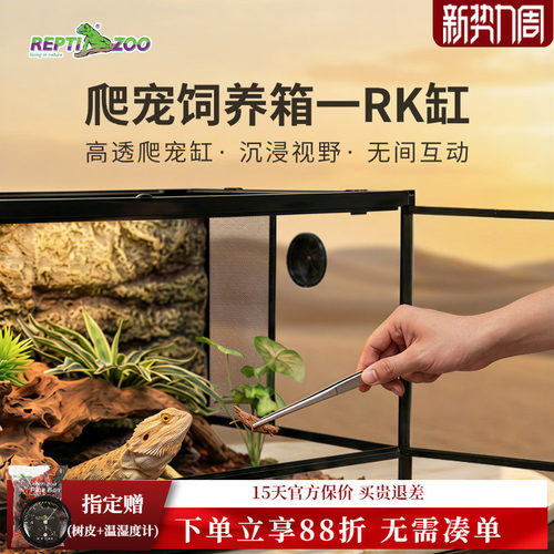 瑞皮爬缸睫角守宫爬宠专用饲养箱