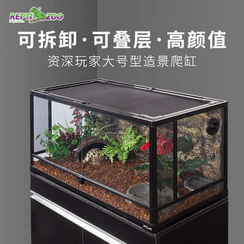 爬宠饲养箱蜥蜴生态玻璃缸水陆
