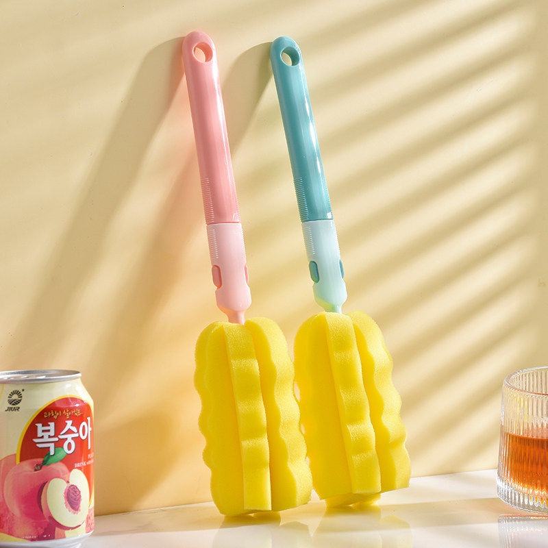 长柄洗杯刷杯子神器家用清洁洗杯子孕婴可用优质大头海绵奶瓶刷子