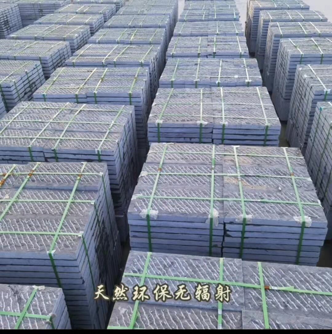 青石板荔枝面石条庭院铺装栈道面台阶石火烧面自然面园林景观铺装