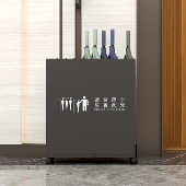 高档雨伞收纳架商用雨伞架酒店大堂公司放伞置物架伞桶大容量logo