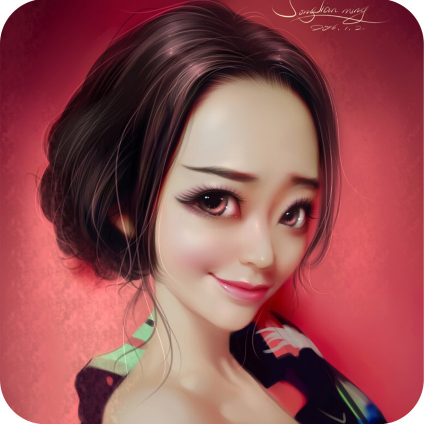 日系插画q版手绘动漫动漫头像手绘头像动漫人物设计原创插画设计
