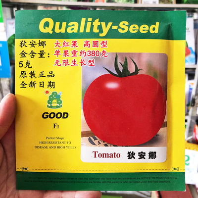 狄安娜西红柿种子大红果无限生长型番茄种籽早熟抗病耐裂大果春季
