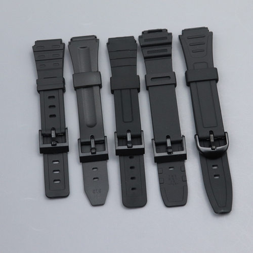 代用咔西欧小方块AE1200 1300 F-108 W-218PU树脂手表带配件18mm