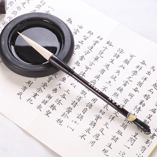 非遗汝阳刘毛笔厂家库存热销长峰羊豪加健行草书画勾线专用