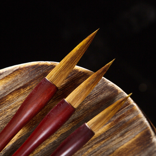 非遗汝阳刘毛笔旗舰店推荐狼毫楷隶行书绘画专用套装免费刻字