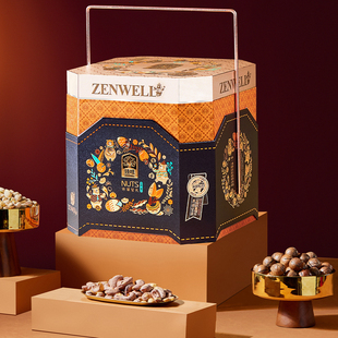 臻味坚果礼盒环球玺礼2.9kg干果炒货零食大礼包年货团购礼品送礼