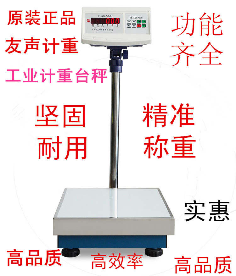 友声XK3100-B2+电子秤 落地计重秤100kg/10g可连接电脑