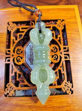 青海天然和田玉心玉行吊坠男