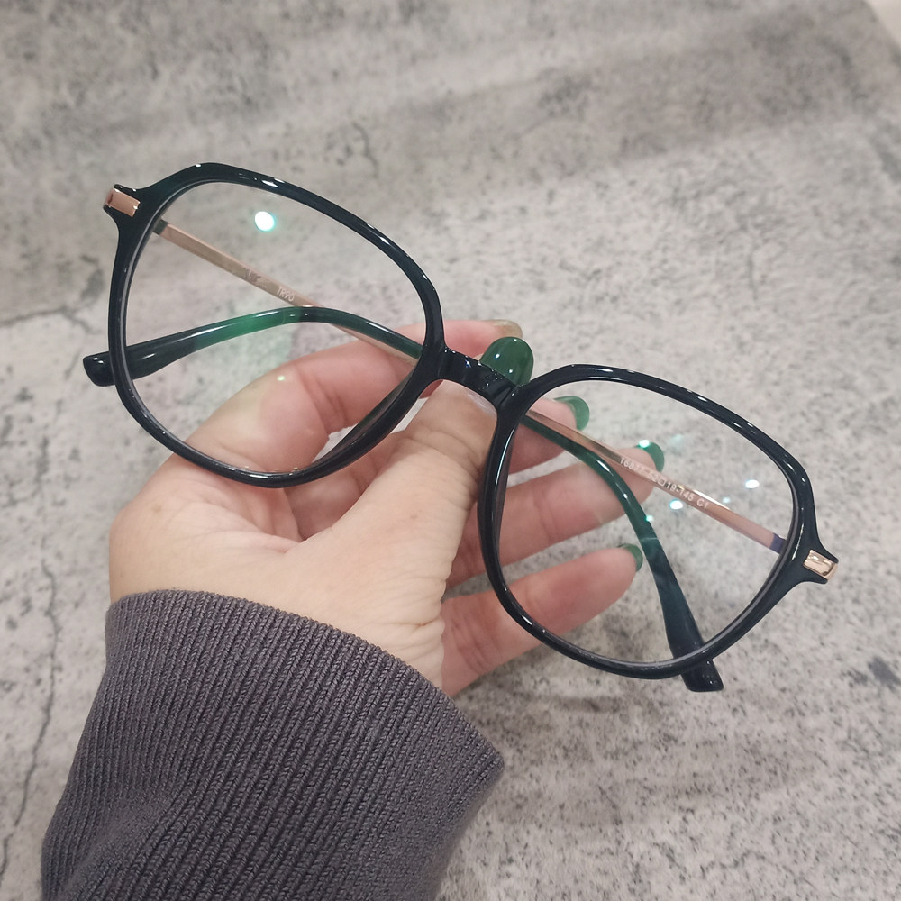小红色渐变眼镜框女同款
