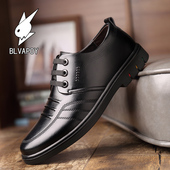 2025秋冬新款 皮鞋 真皮休闲鞋 花花公子男鞋 子男士 商务正装 男爸爸鞋