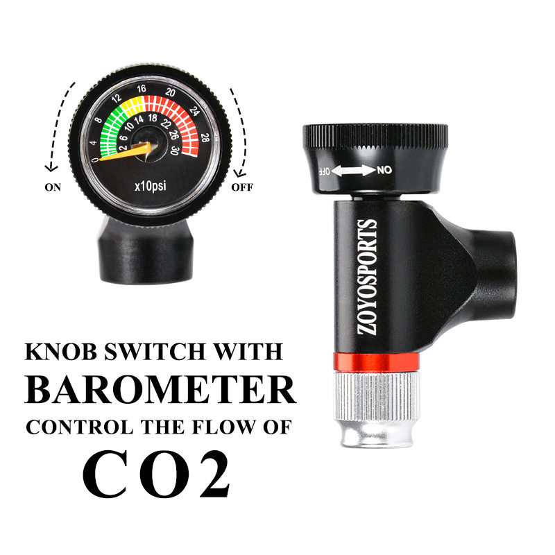 自行车打气筒气瓶CO2应急充气筒快速球类打气筒铝合金美法嘴转换