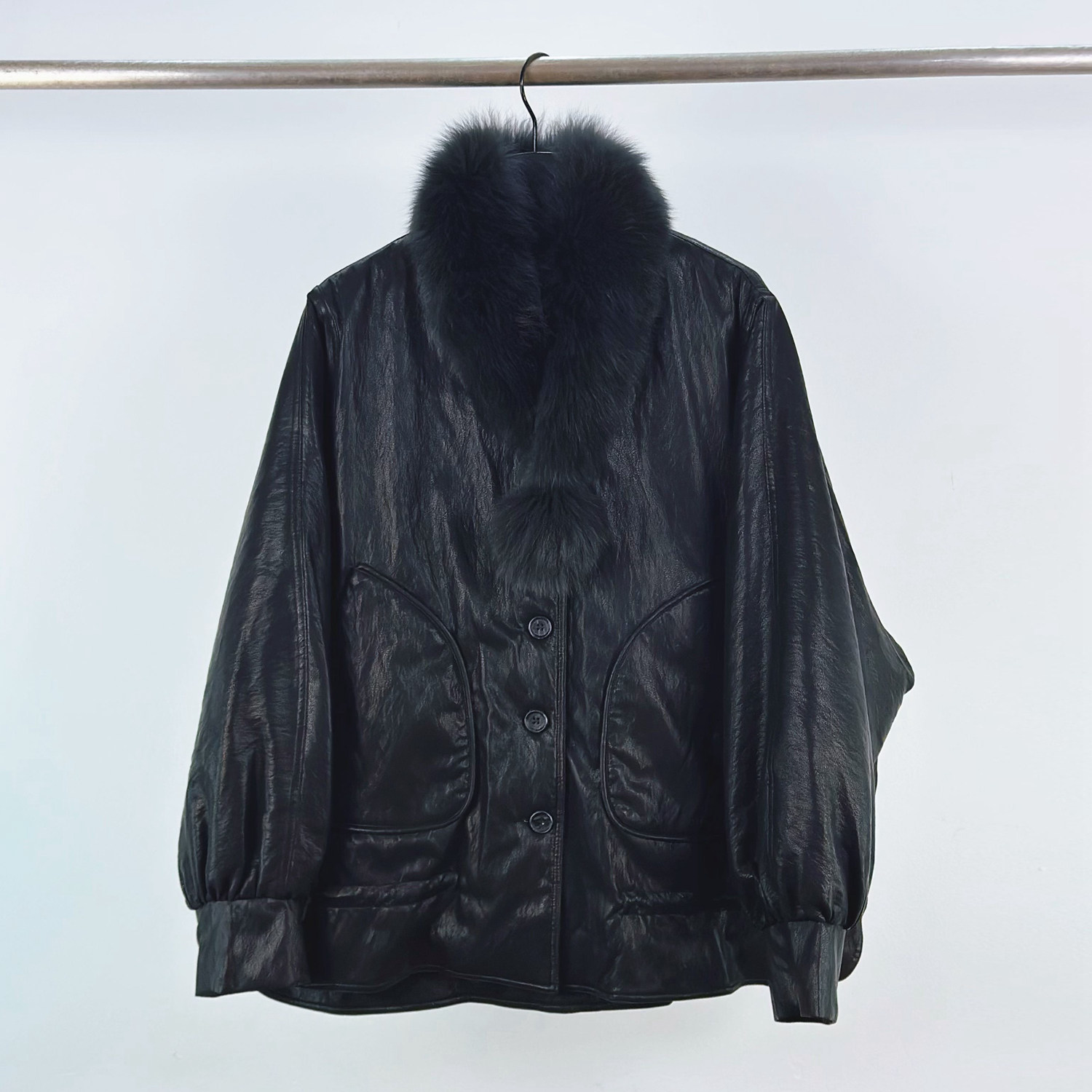 法式小香风狐狸毛围脖羽绒服女冬新款设计感宽松洋气抽绳皮衣外套,女装/女士精品,短外套,淘宝优惠券,粉丝福利购,淘宝优惠卷