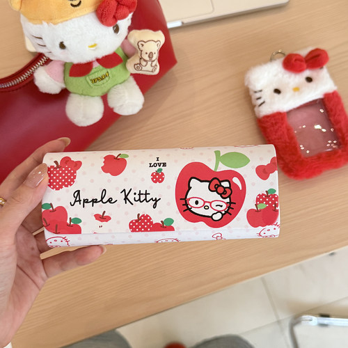 hellokitty眼镜盒可爱卡通学生皮