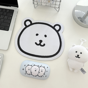 鼠标垫子护腕女生高颜值办公室电脑小号滑鼠桌垫二次元自嘲熊手托
