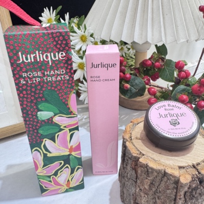 茱莉蔻 2025圣诞手唇限量礼盒套装 玫瑰护手霜40ml+呵护霜15ml
