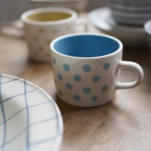 早上好商店|日本进口井泽点点咖啡杯马克杯水玉波点陶瓷杯