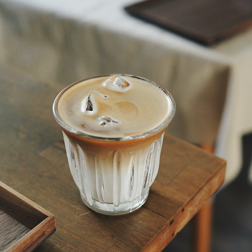 咖啡杯复古钢化玻璃杯