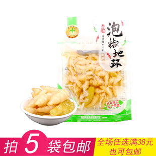东北辽宁特产锦州百合小菜泡椒地环220g袋装零食下饭泡菜腌制咸菜