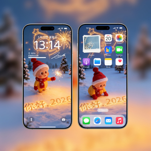 2026雪地星星人手机壁纸 | 动态苹果安卓锁屏| 电脑平板壁纸