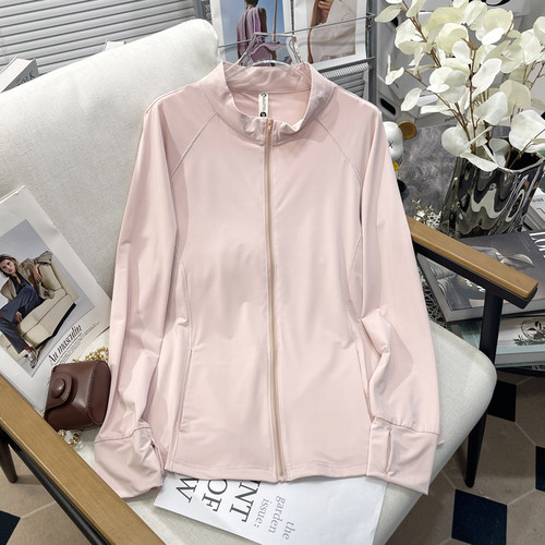 胖mm显瘦运动立领外套鱼骨防晒衣