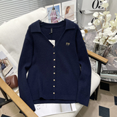 巨好看穿搭v领针织衫 胡子叔大码 新款 秋季 胖mm韩系漂亮小上衣 女装