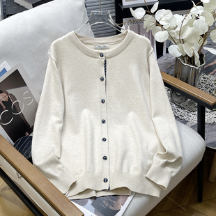 新款 开衫 外套女胖mm韩版 大码 学院风针织衫 春季 设计感时尚 毛衣 女装