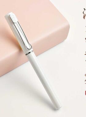 简约中性笔0.7mm学生速干黑圆珠笔签字笔练字笔书法专用笔w-444