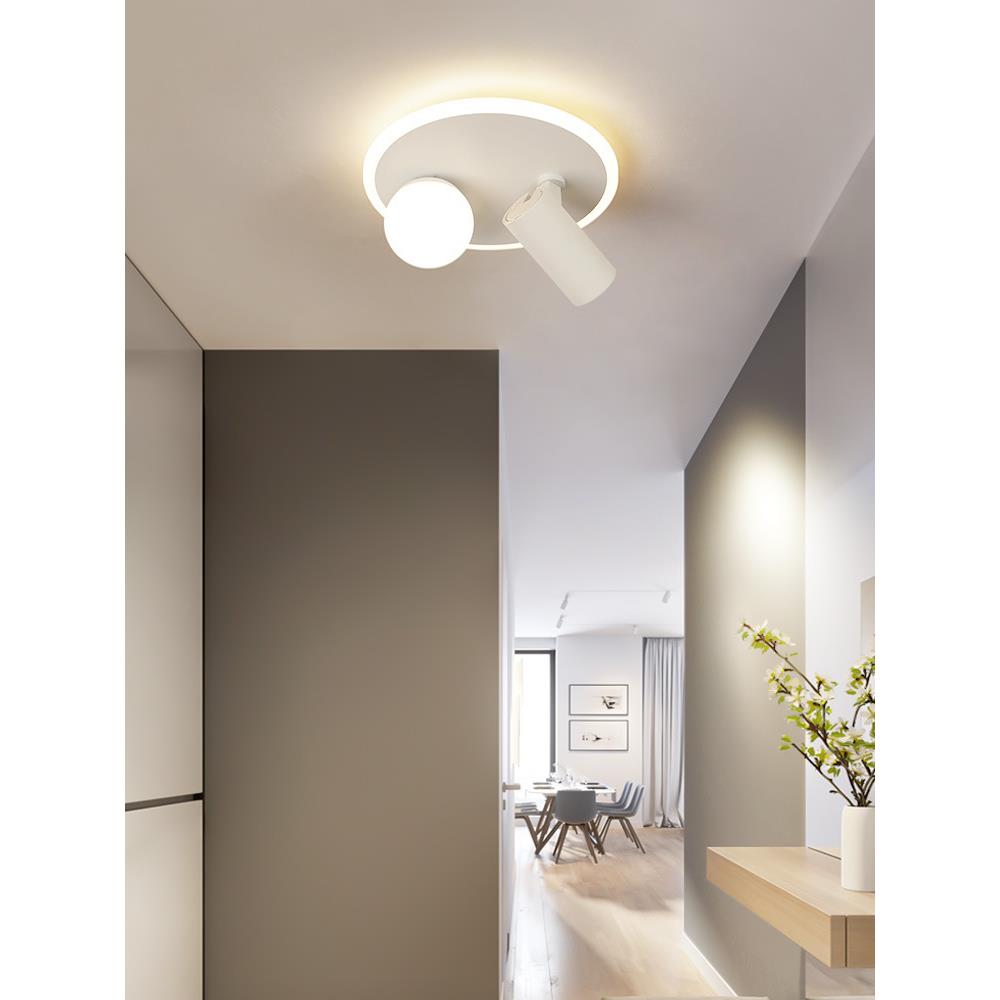 led过道灯现代简约走廊灯阳台吸顶灯衣帽间创意家用入户玄关射灯