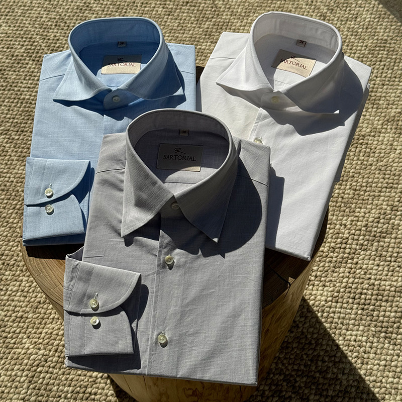 CM那不勒斯皇后纯色棉麻混纺意式休闲男士长袖衬衫404/405/406,男装,衬衫,淘宝优惠券,粉丝福利购,淘宝优惠卷