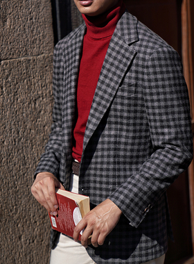 CM那不勒斯皇后英产红本Harrisons ARCHIVE FLANNEL法兰绒西装133