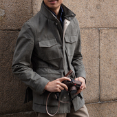 CM那不勒斯皇后石墨绿长绒棉防泼溅M65战地夹克250