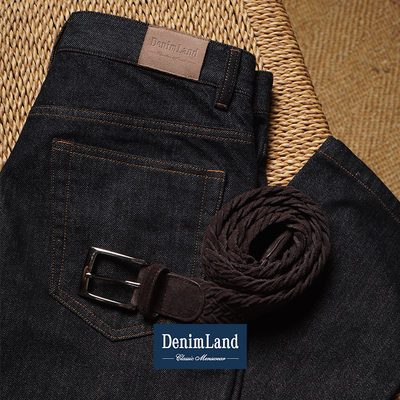 CM那不勒斯皇后深色原色牛仔全棉中高腰休闲五袋牛仔裤