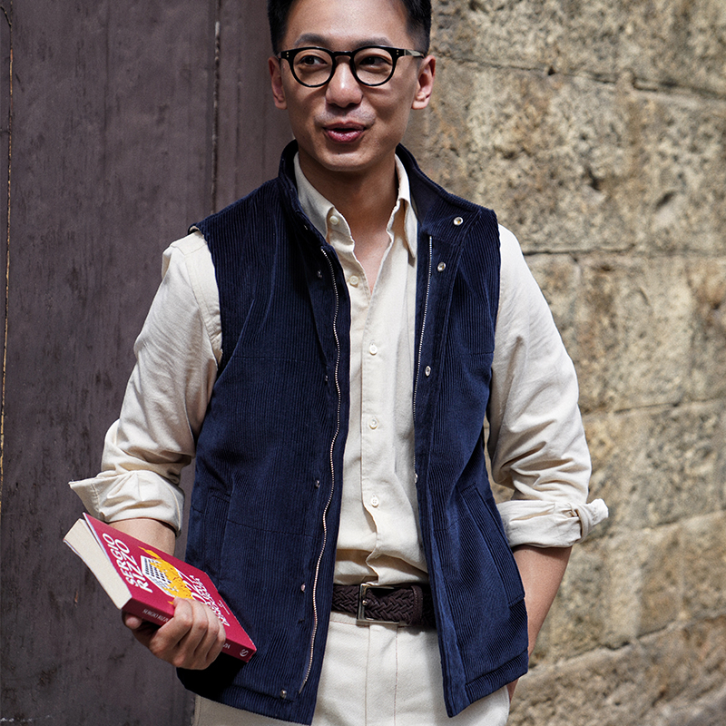 CM那不勒斯皇后匹马棉灯芯绒充棉拉链秋冬休闲防寒背心马甲171