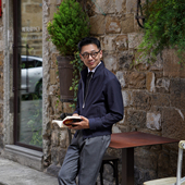 CM那不勒斯皇后藏青高支泡泡纱轻薄透气全棉防泼溅Bomber夹克208