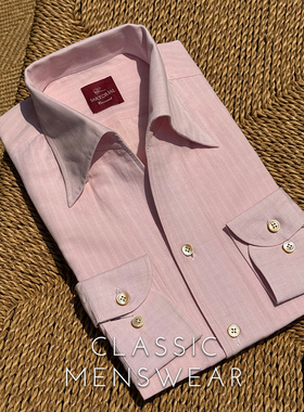 CM那不勒斯皇后Monti意产条纹全棉三步手工衬衫系列45