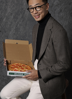 CM那不勒斯皇后英产Dormeuil多美全羊绒维希格麻衬休闲西装198